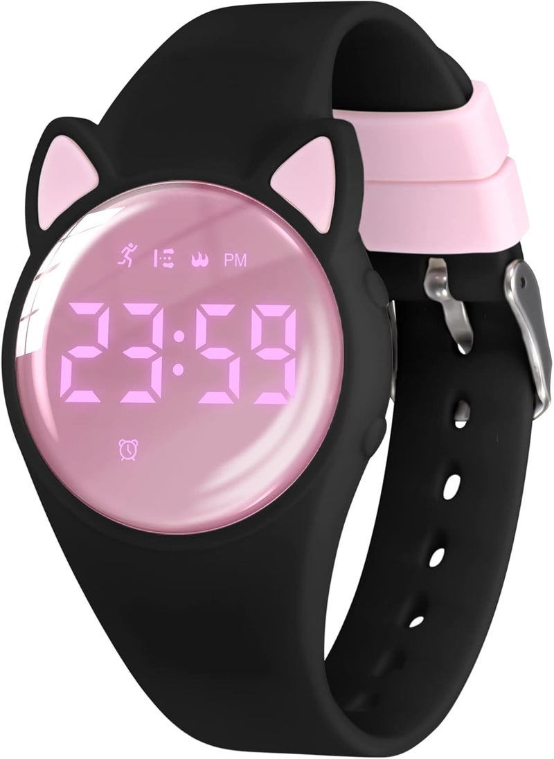 A ALPS Kids Watches for Girls Boys Digital Sport Watch with Step Counter Pedometer Vibration Alarm Clock, No App Waterproof Fitness Tracker Kids Watch Boys Girls Teens Students Ages 5-16 - Image 1